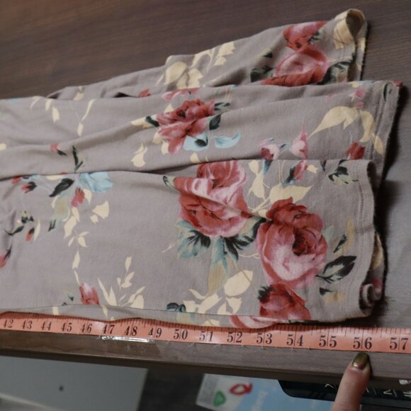 Lux & Co. Maxi Dress Womens M Gray Coastal Boho Cottagecore Grannycore Romantic - Picture 11 of 16